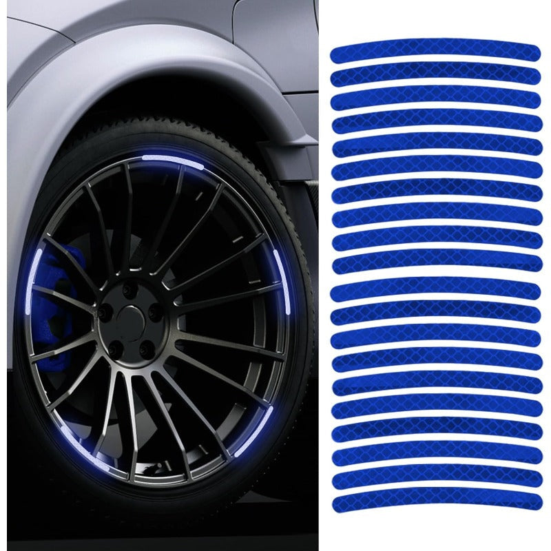 Waterproof Reflective Rim Stickers – Night Visibility Wheel Decals