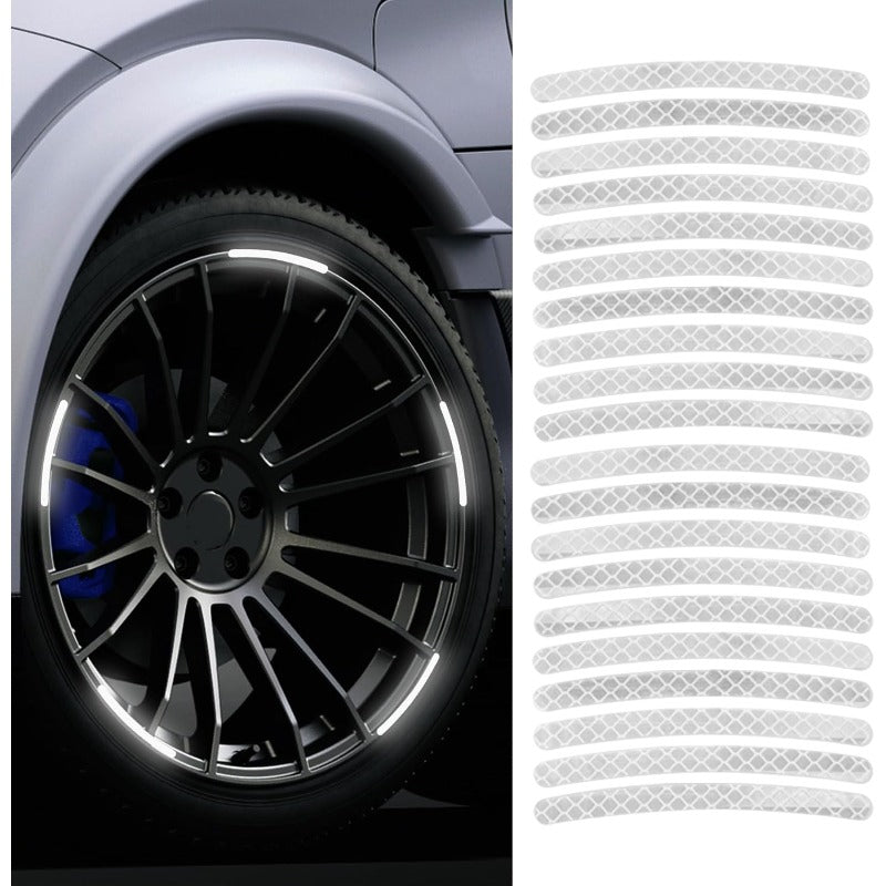 Waterproof Reflective Rim Stickers – Night Visibility Wheel Decals